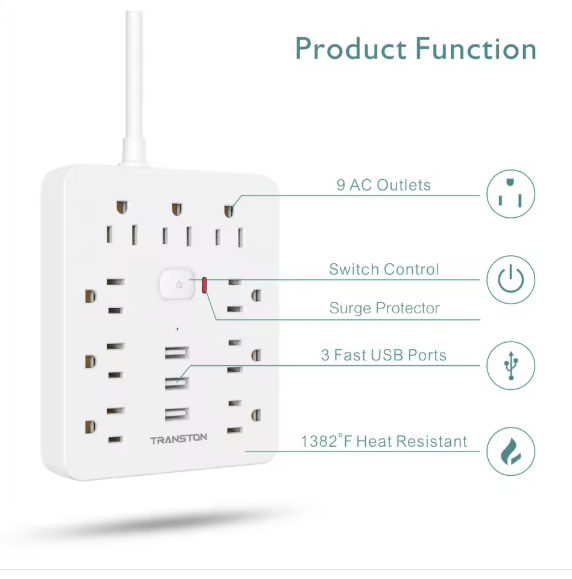 Power Outlet with Surge Protector