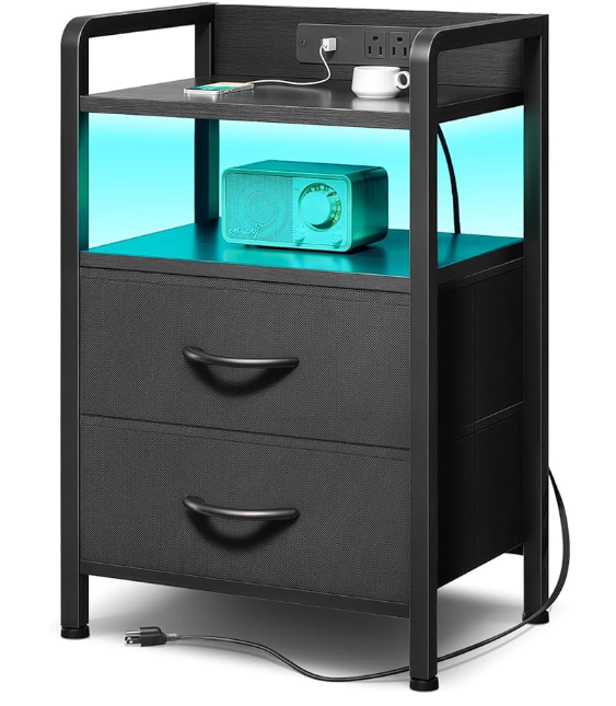 Night Stand Bedside Charger Bedroom