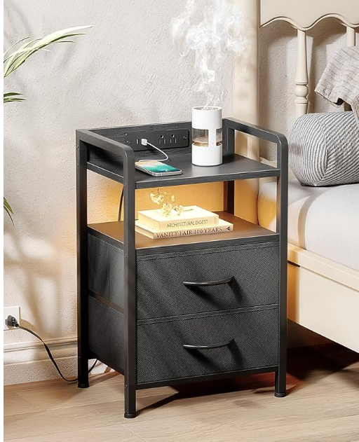 Night Stand Bedside Charger Bedroom