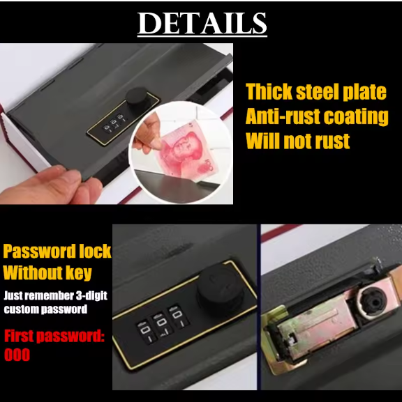 Book Style Safe Locker