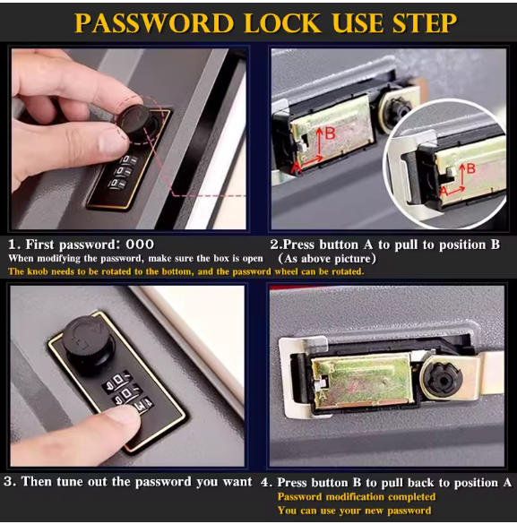 Book Style Safe Locker